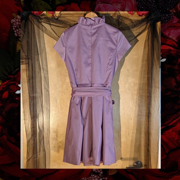 Melonie Purple Cocktail Evening Dress_Size 14 - Picture 2 of 11